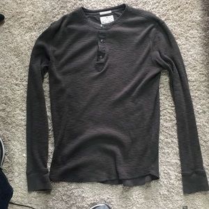This is a Small Lucky Brand gray long sleeve shirt